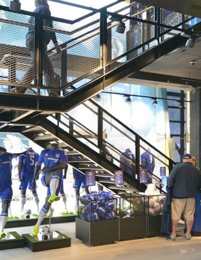 Chelsea superstore with modern metal staircase